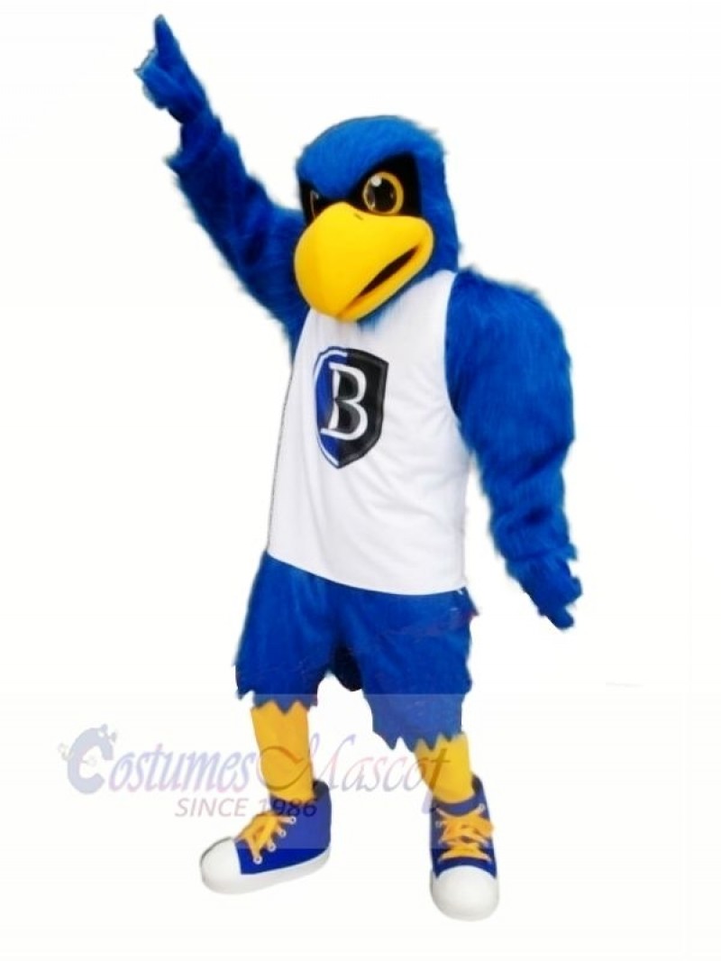Blue Eagle with White Vest Mascot Costumes Animal