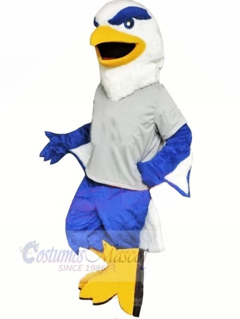 Blue and White Eagle Mascot Costumes Animal