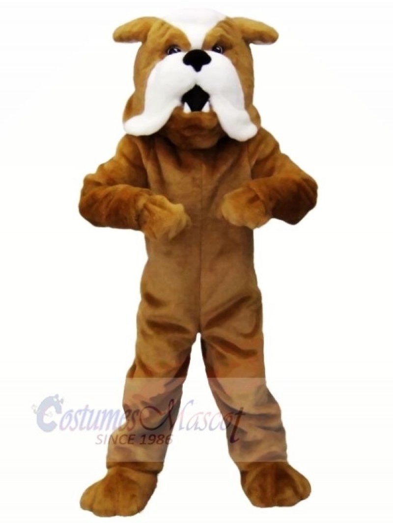 Strong Brown Bulldog Mascot Costumes Animal