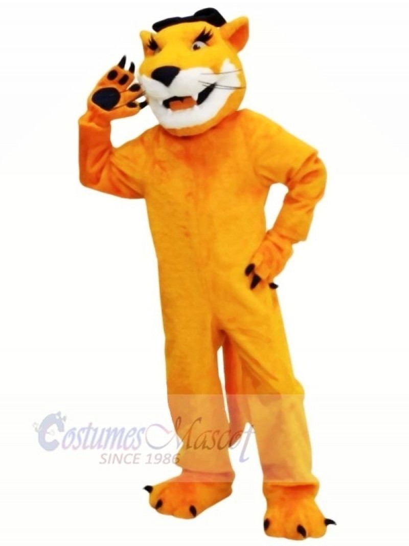 Brown Cougar with Long Beard Mascot Costumes Animal
