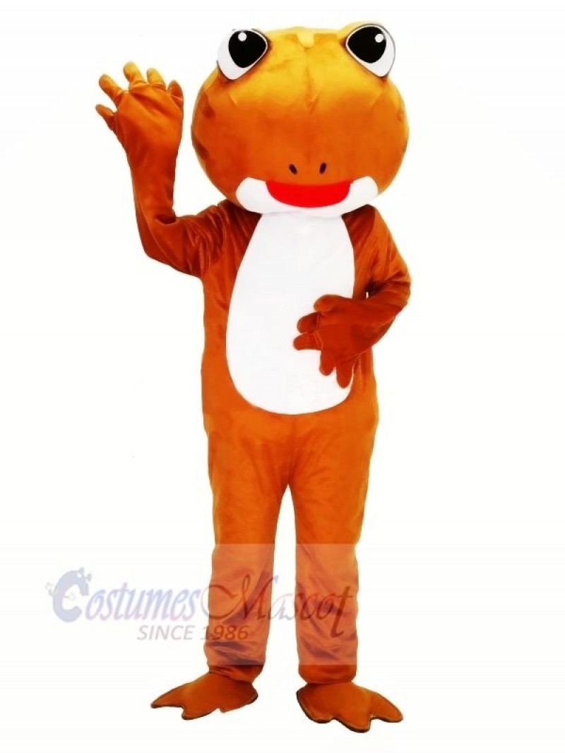 Brown Frog with Big Eyes Mascot Costumes Animal	