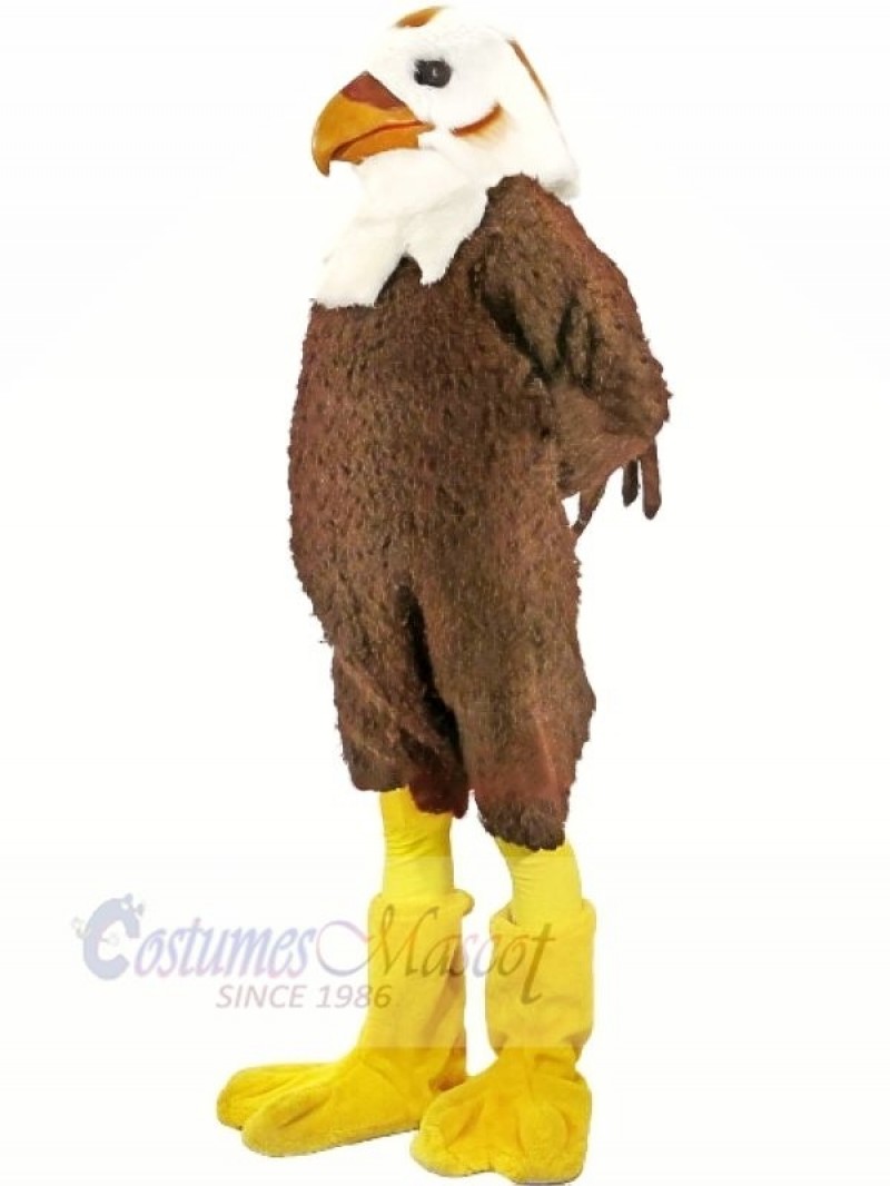 Strong Brown and White Hawk Mascot Costumes Animal