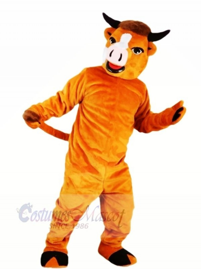 Strong Brwon Cattle Mascot Costumes Animal