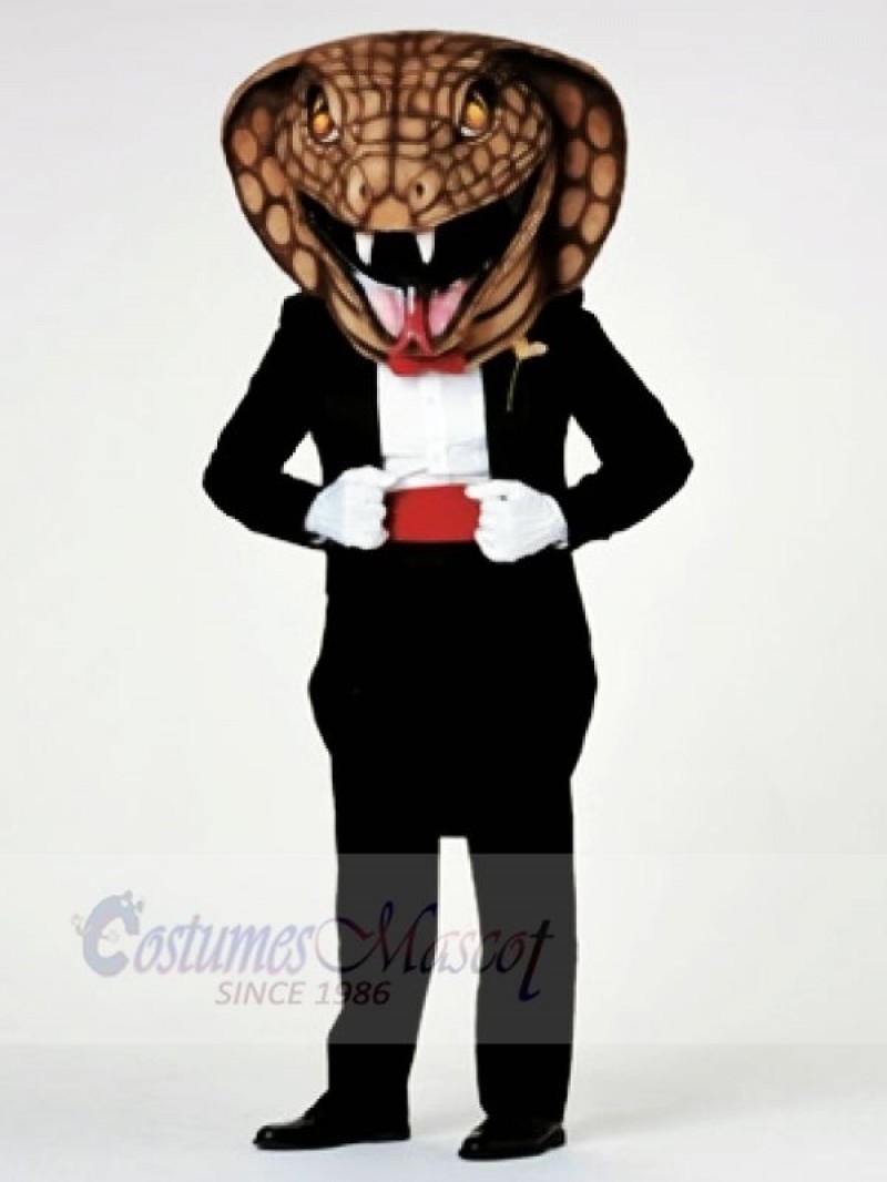 Gentleman Cobra Snake Mascot Costumes