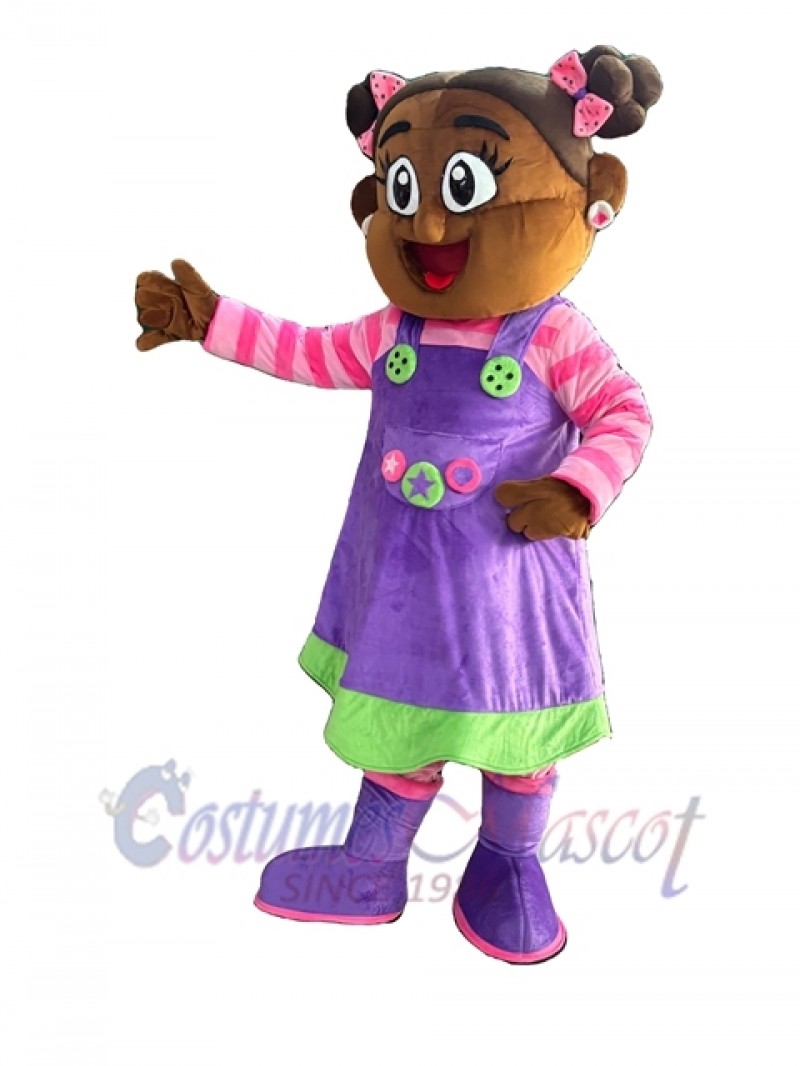 Girl mascot costume