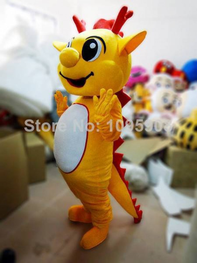 High Quality Dragon Mascot Costume Cute Mascot Costume Adult Party Carnival Halloween Christmas Mascot Free Shipping