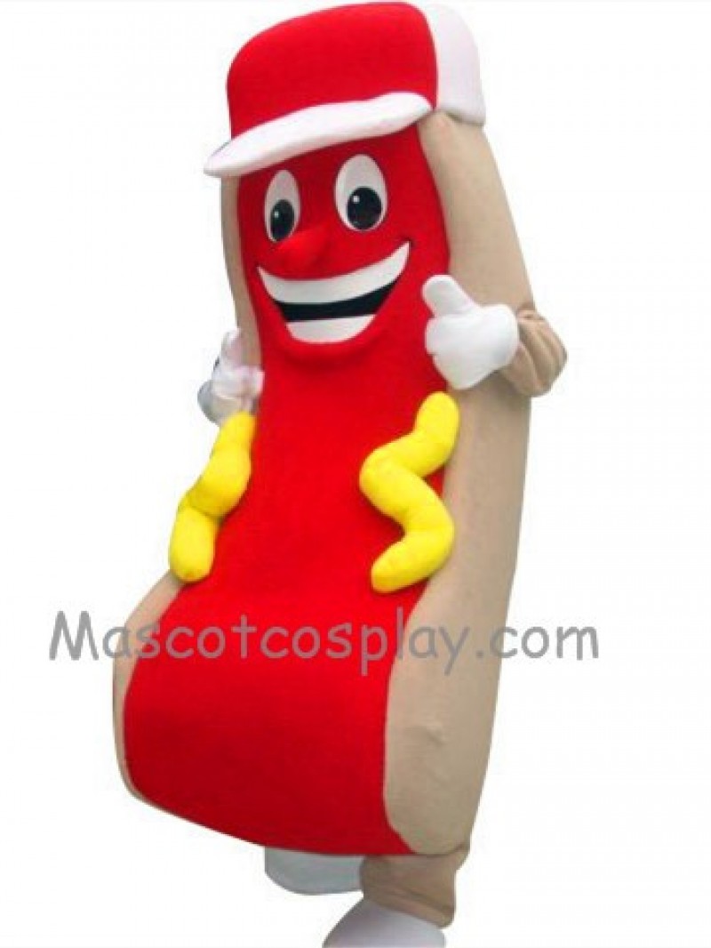 Hot Dog Mascot Costume Fancy Dress Outfit