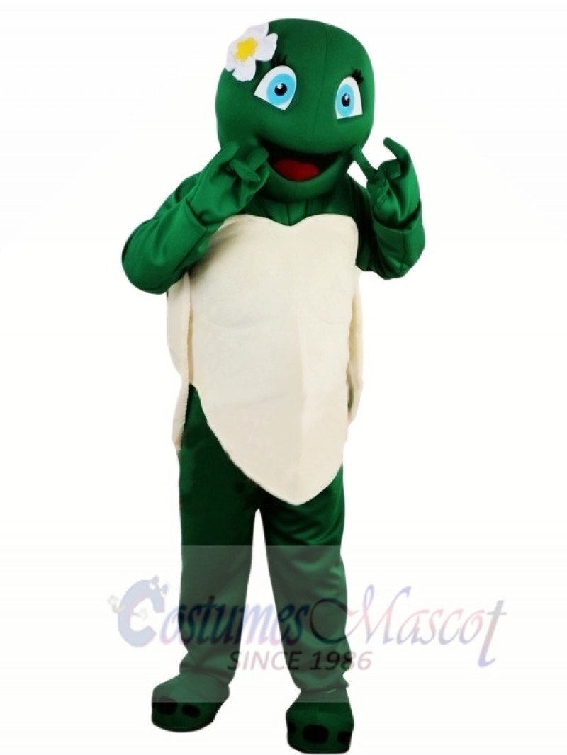 Hot Sale Girl Green Tortoise Turtle Mascot Costume Adult School Performance