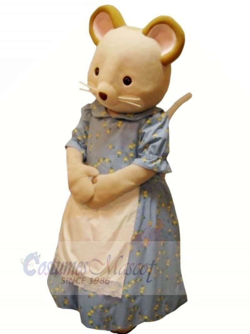 Virtuous Mouse in Dress Mascot Costumes Cartoon	