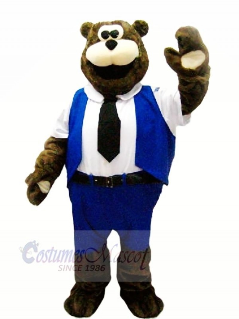 Worker Bear Mascot Costumes Cartoon	