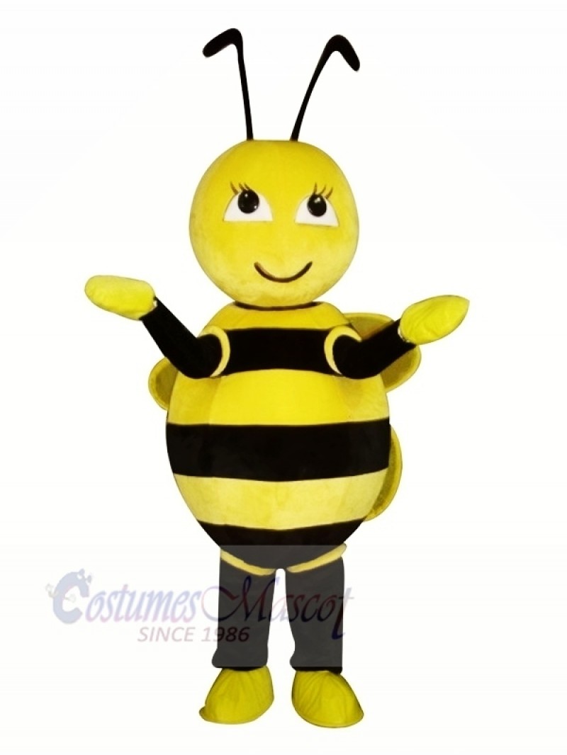 Cute Little Yellow Bee Mascot Costumes Cartoon