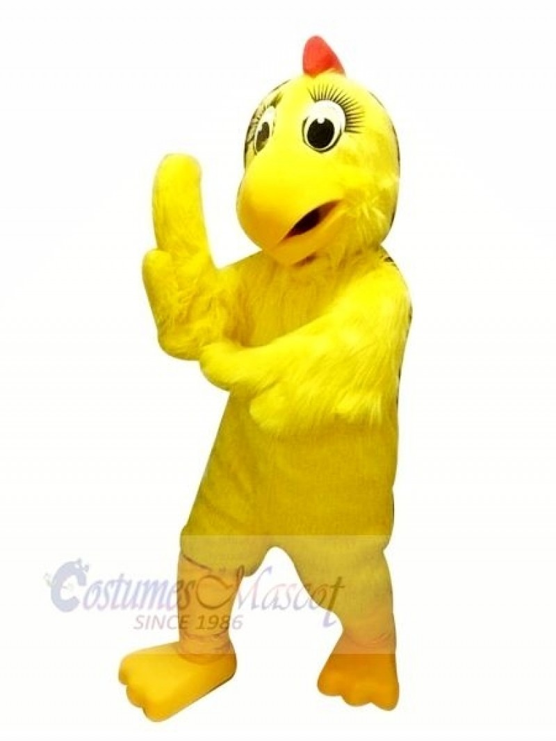 Yellow Chicken Hen Mascot Costumes Cartoon