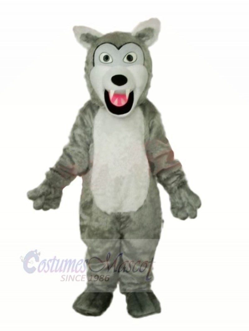 Little Gray Wolf Mascot Costumes Cartoon