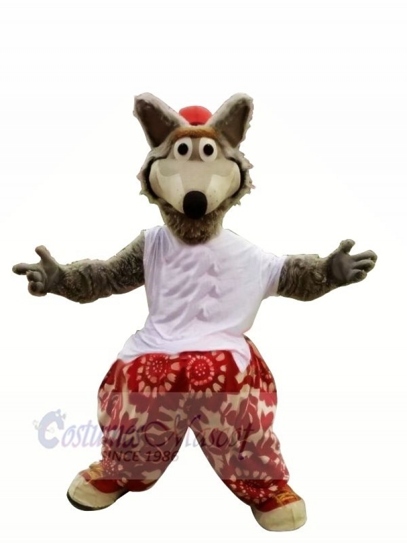 Funny Sport Wolf Mascot Costumes Cartoon