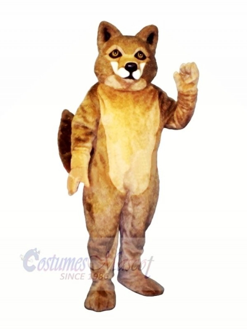 Strong Brown Wolf Mascot Costumes Cartoon