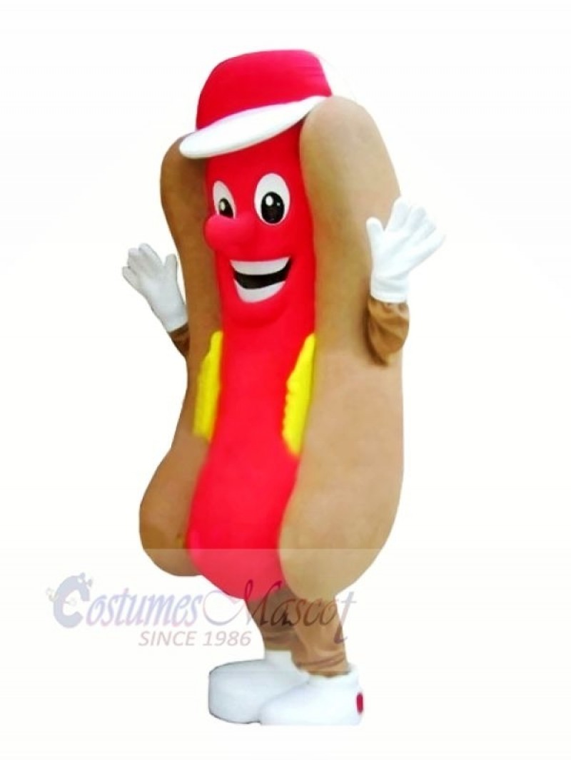 Delicious Fast Food Hot Dog Mascot Costume Cartoon