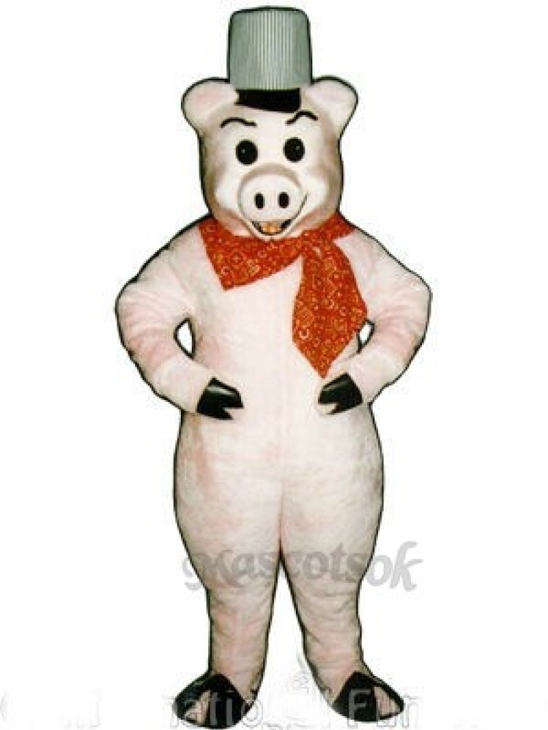 Brick Pig Mascot Costume