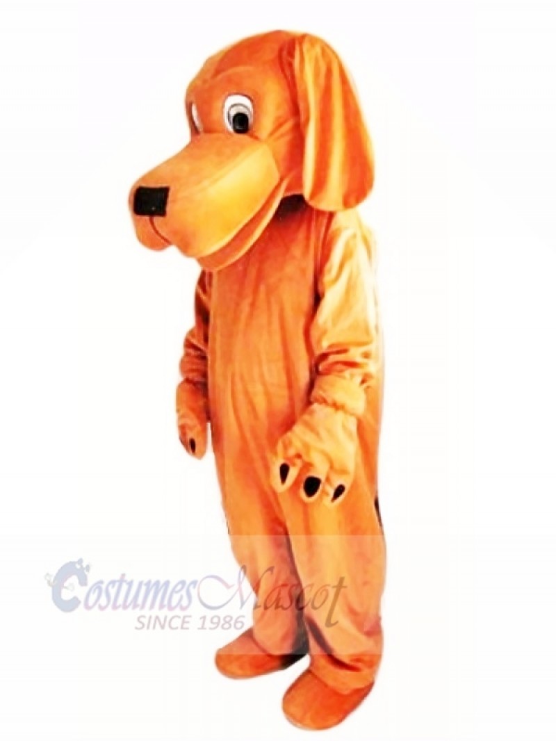 Brown Dog with Long Ears Mascot Costumes Cartoon