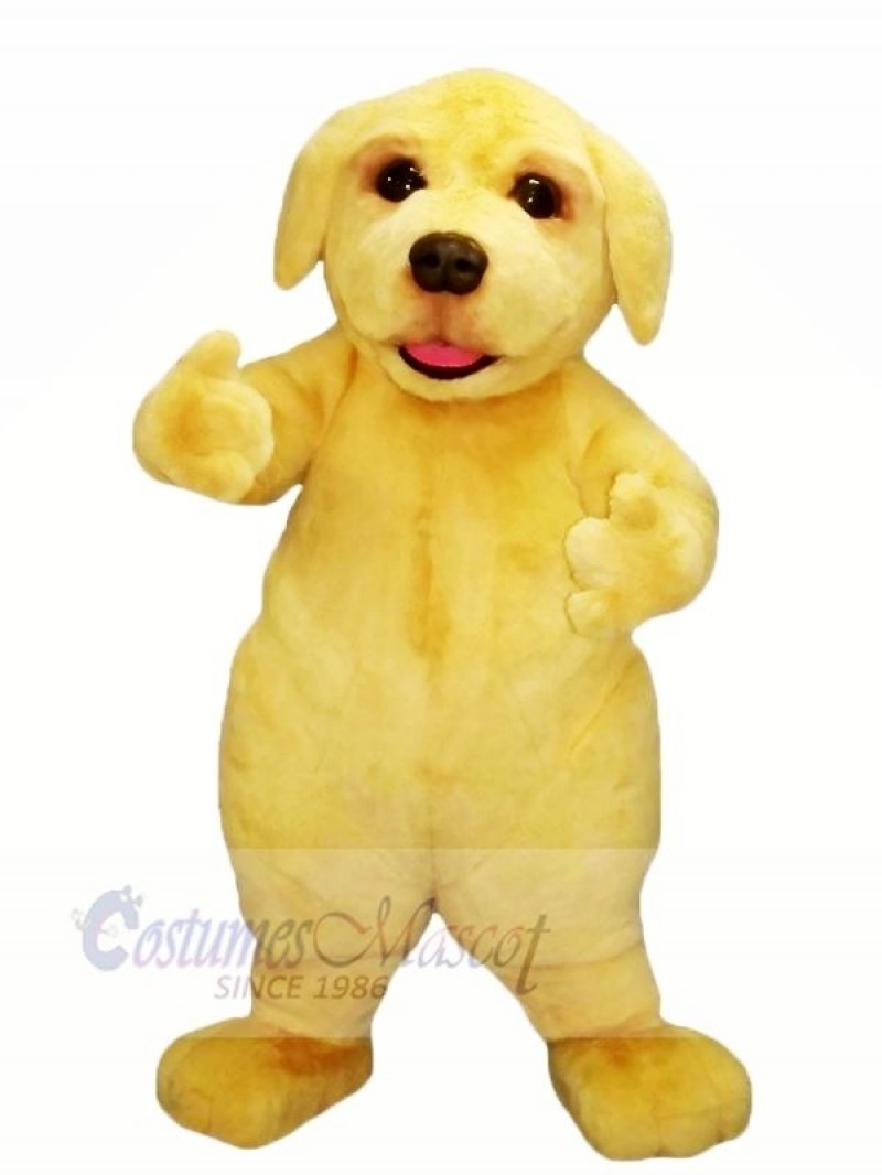 Yellow Furry Dog Mascot Costumes Animal	