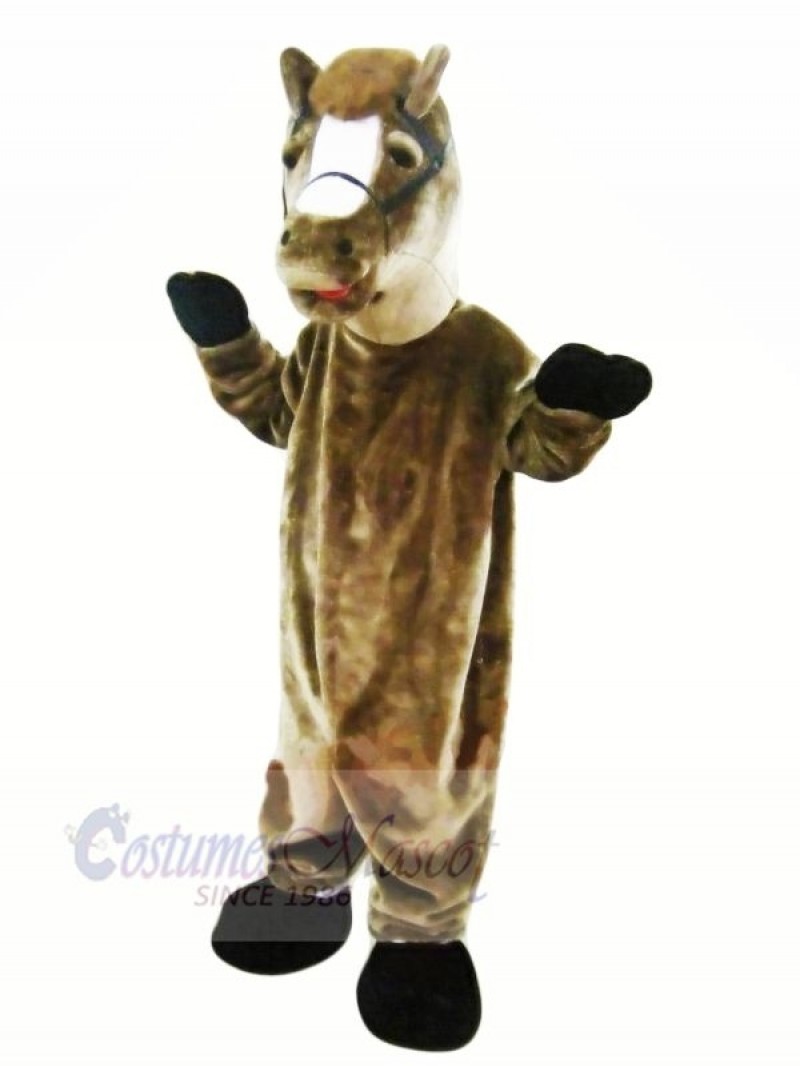 Brown Horse Mascot Costumes Adult	