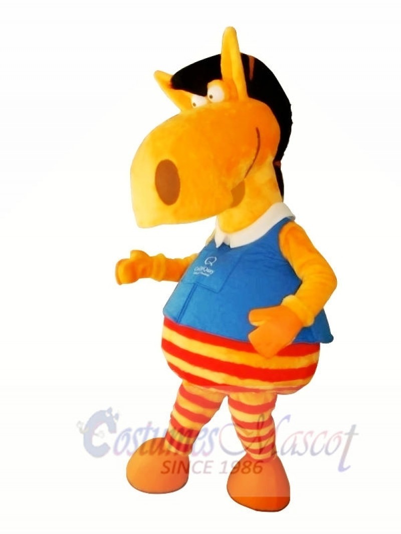 Cute Orange Horse Mascot Costumes Animal