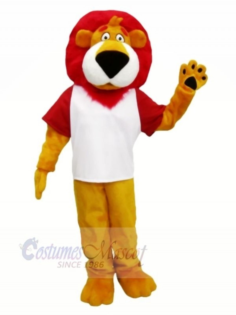Red Hair Lion Mascot Costumes Cartoon	