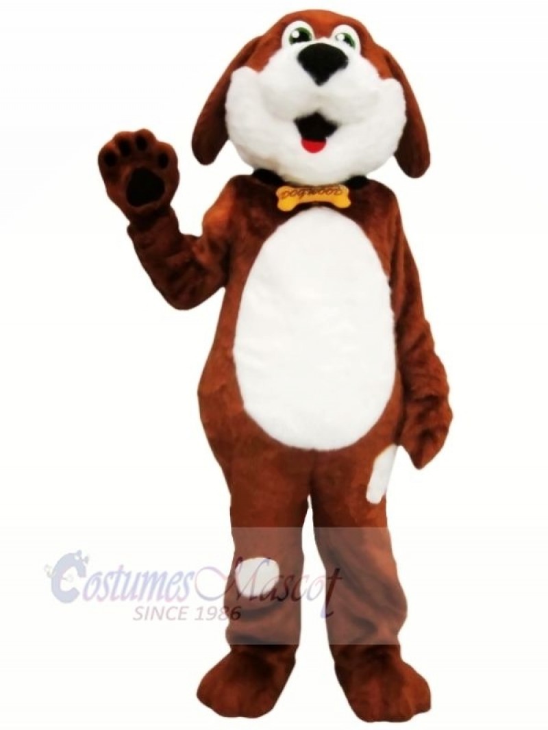 Brown and White Dog Mascot Costumes Animal