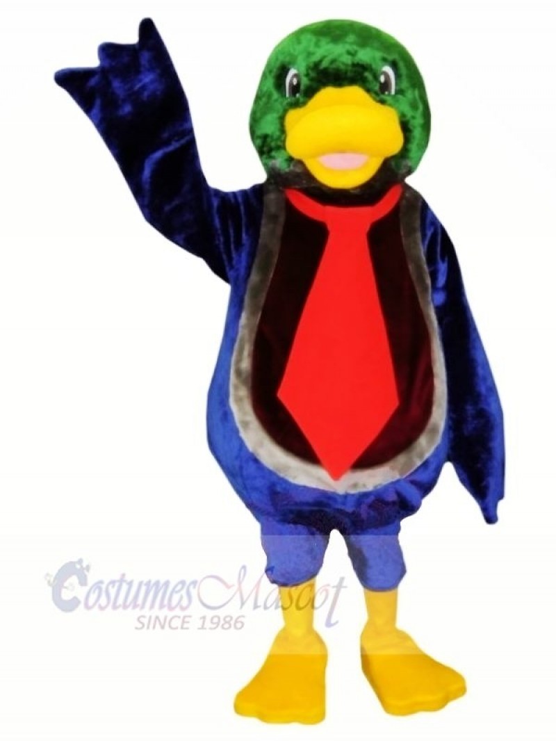 Cute Duck with Red Tie Mascot Costumes Animal