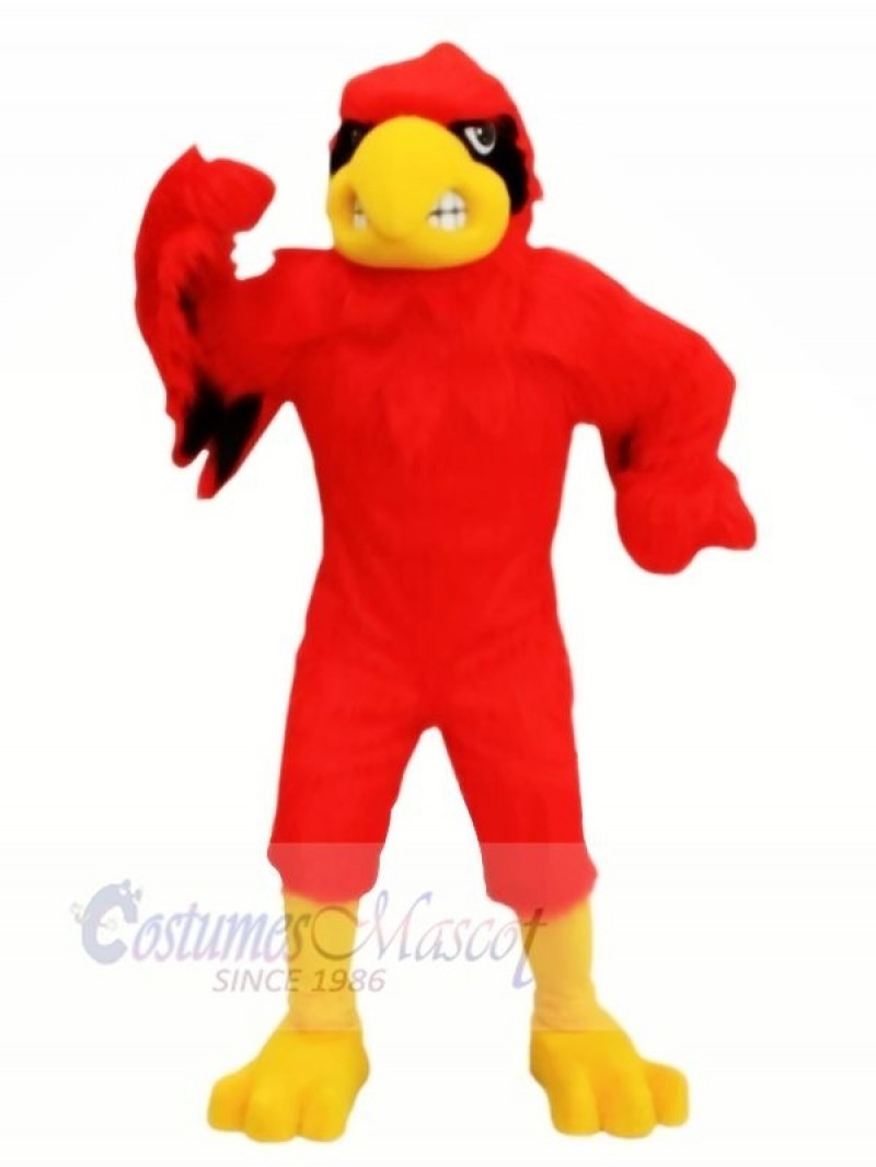 Red Fierce Cardinal Mascot Costumes Cartoon