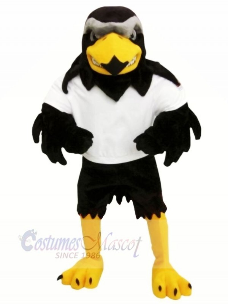 Fierce Falcon with White T-shirt Mascot Costumes	