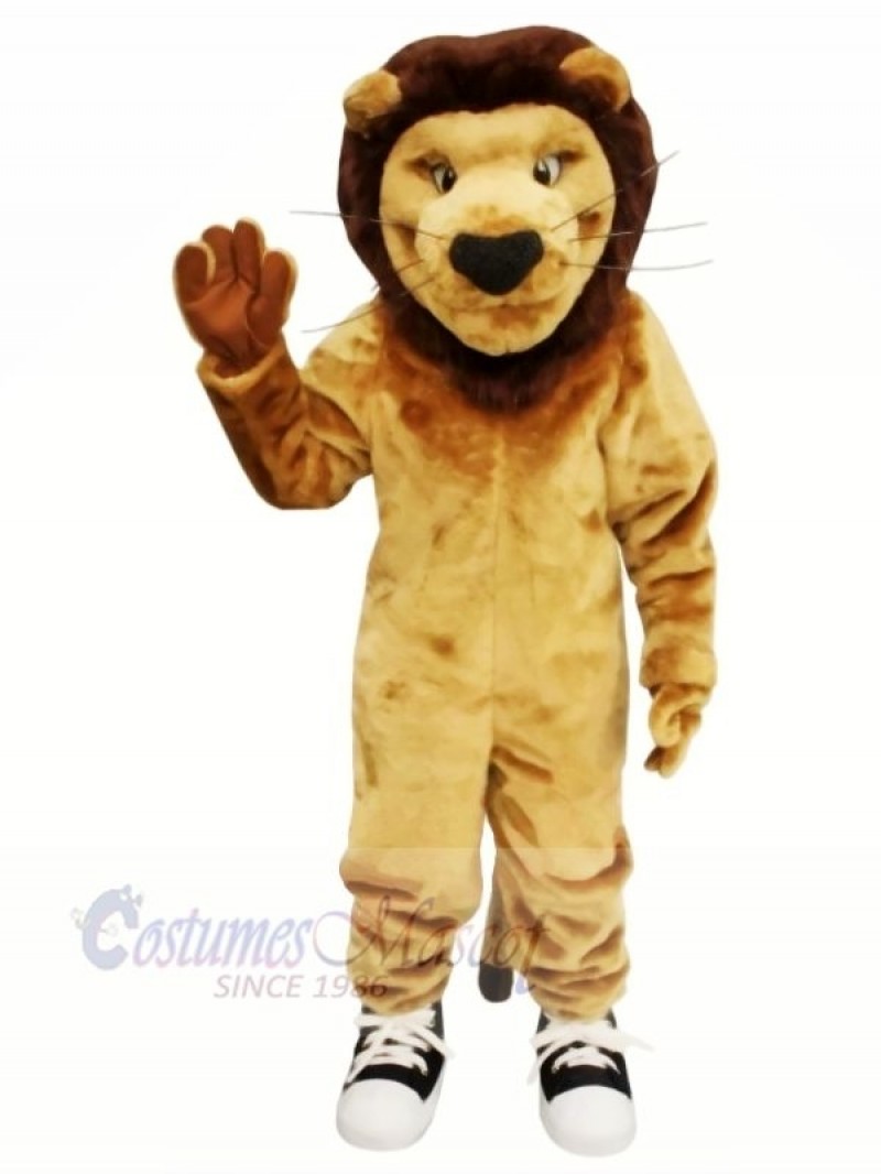 Strong Brown Lion Mascot Costumes Adult