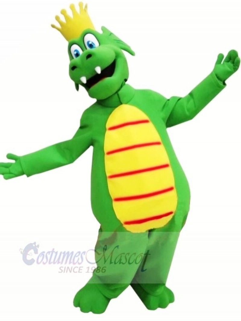 King Green Dragon Mascot Costumes Cartoon