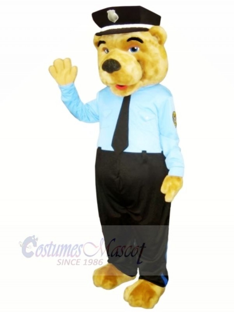 Policeman Bear Mascot Costumes Cartoon