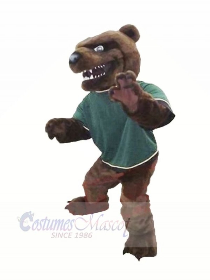 Fierce Brown Bear Mascot Costumes Cartoon