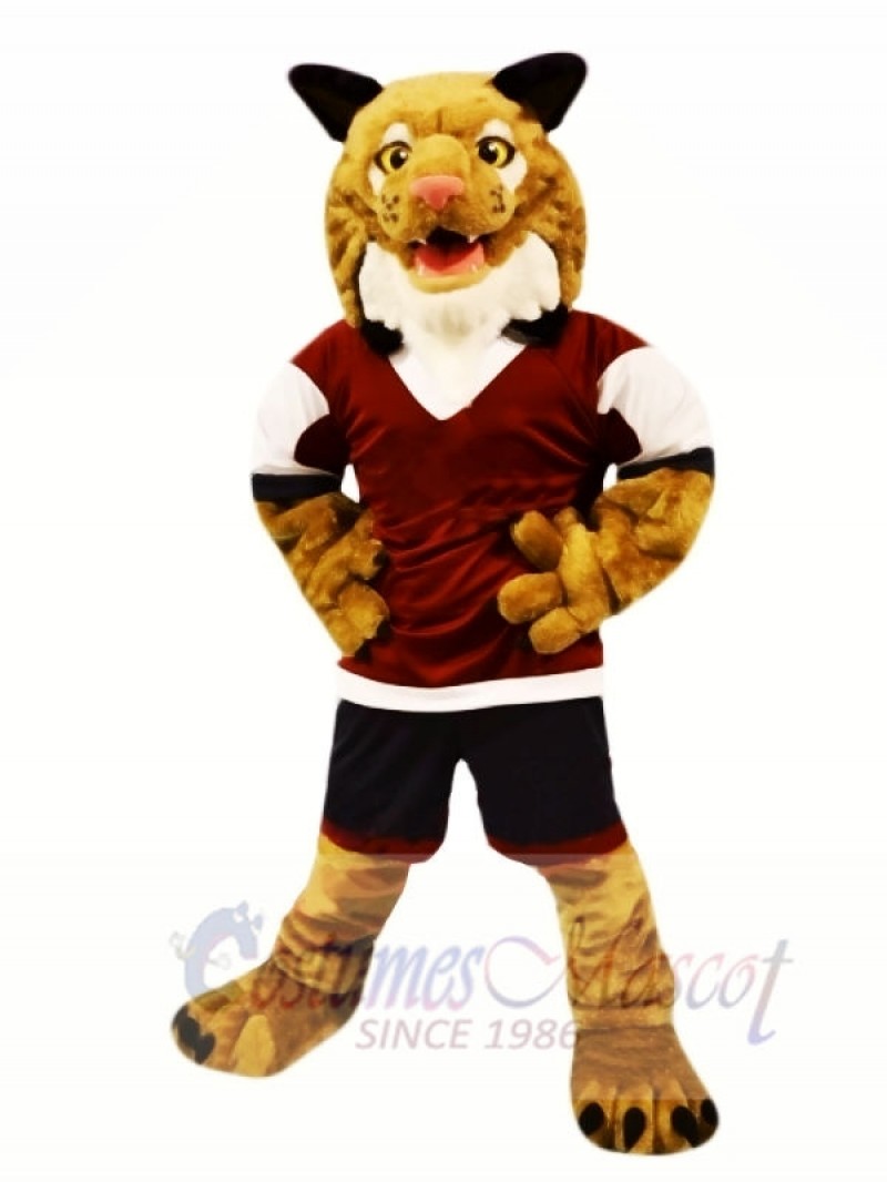 Strong Brown Wildcat Mascot Costumes Animal