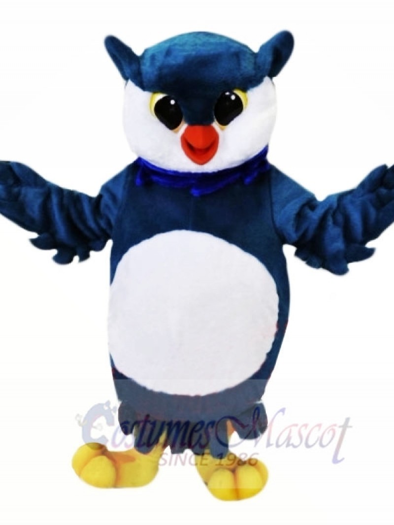 Blue and White Owl Mascot Costumes Animal