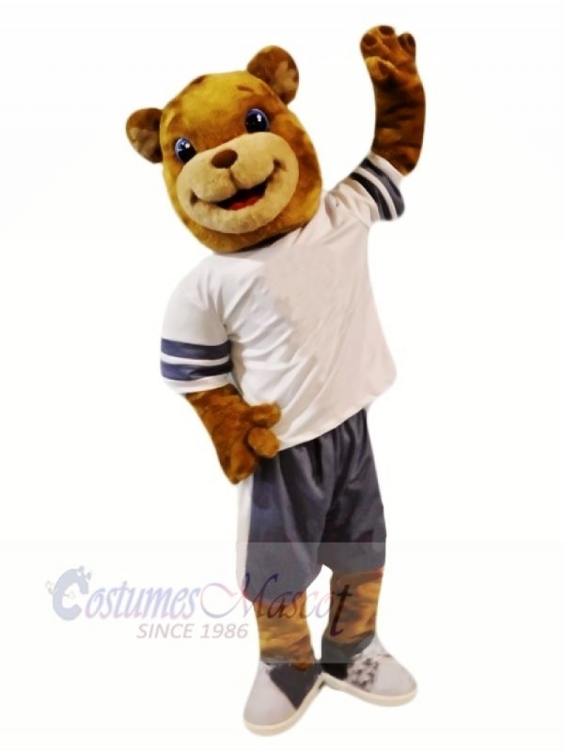 School Brown Bear Mascot Costumes Cartoon