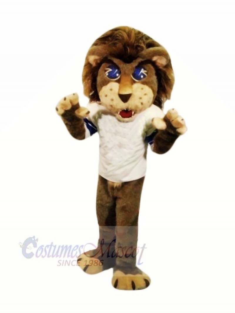 School Brown Lion Mascot Costumes Cartoon