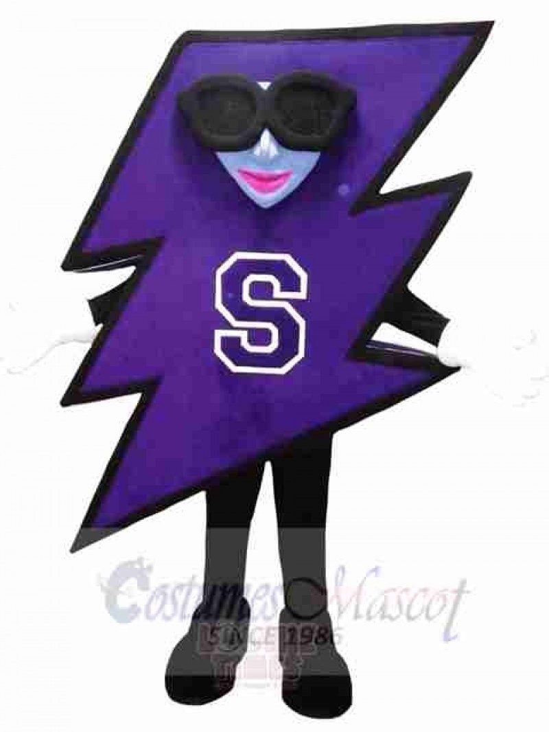 Cool Lightning Mascot Costume 