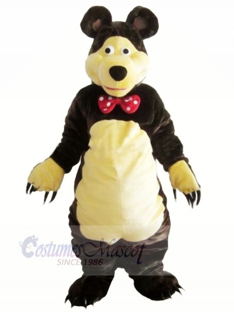 Gentle Brown Bear Mascot Costumes Adult
