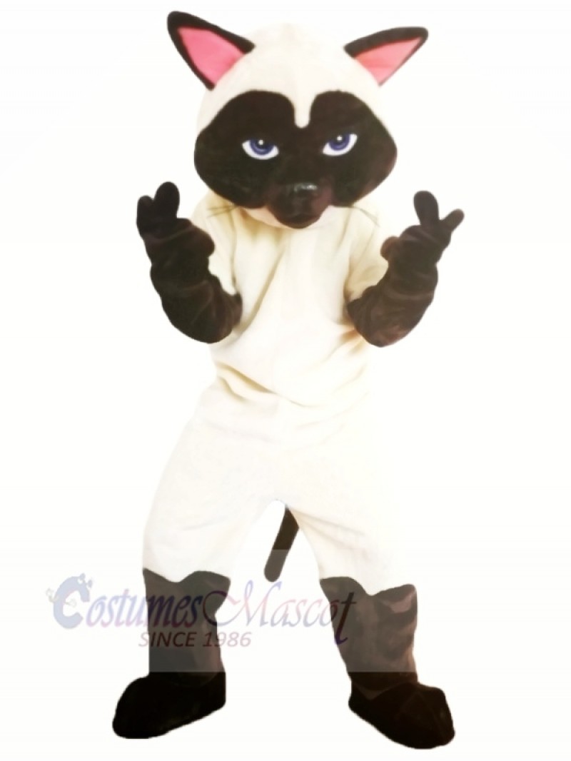 Funny Sally Siamese Cat Mascot Costumes Cartoon	