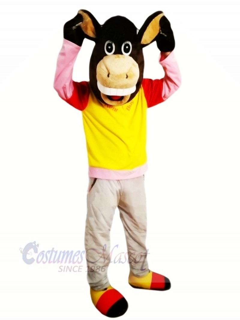 New Donkey Mascot Costumes Cartoon	