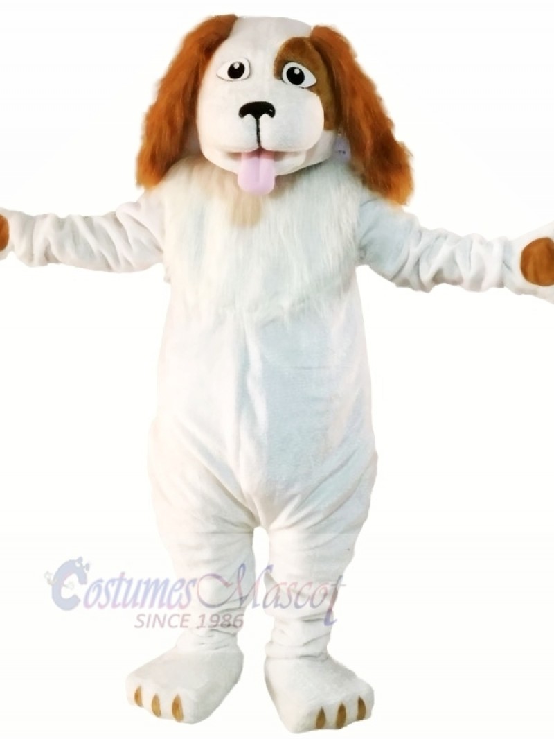 White Wizard Dog Mascot Costumes Cartoon