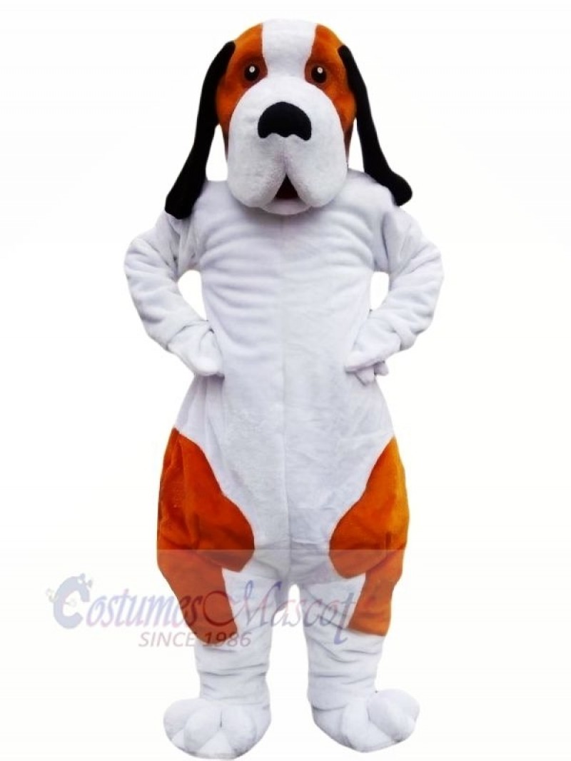 Brown and White Bernard Dog Mascot Costumes Animal