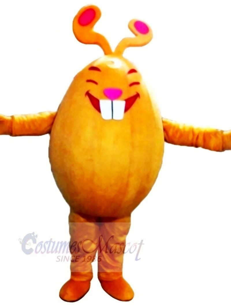 Orange Rabbit Monster Mascot Costumes Cartoon	