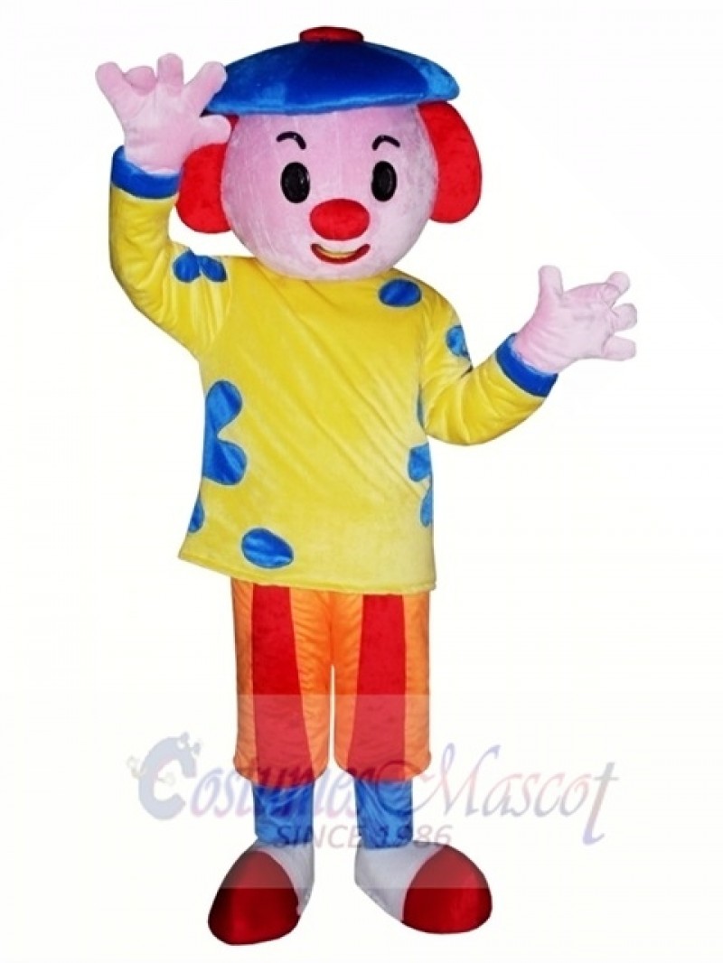 Cute Clown Mascot Costume