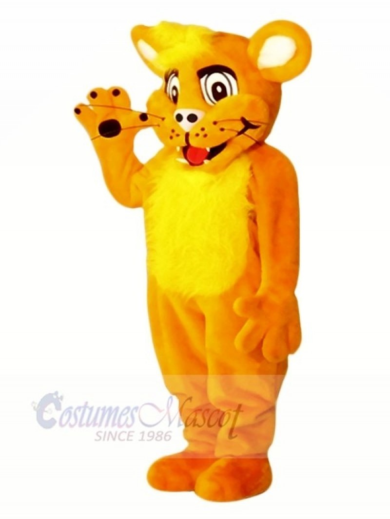 Smiling Lion Mascot Costumes Cartoon