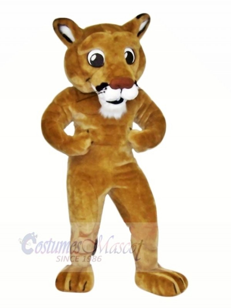 Power Brown Lion Mascot Costumes Cartoon