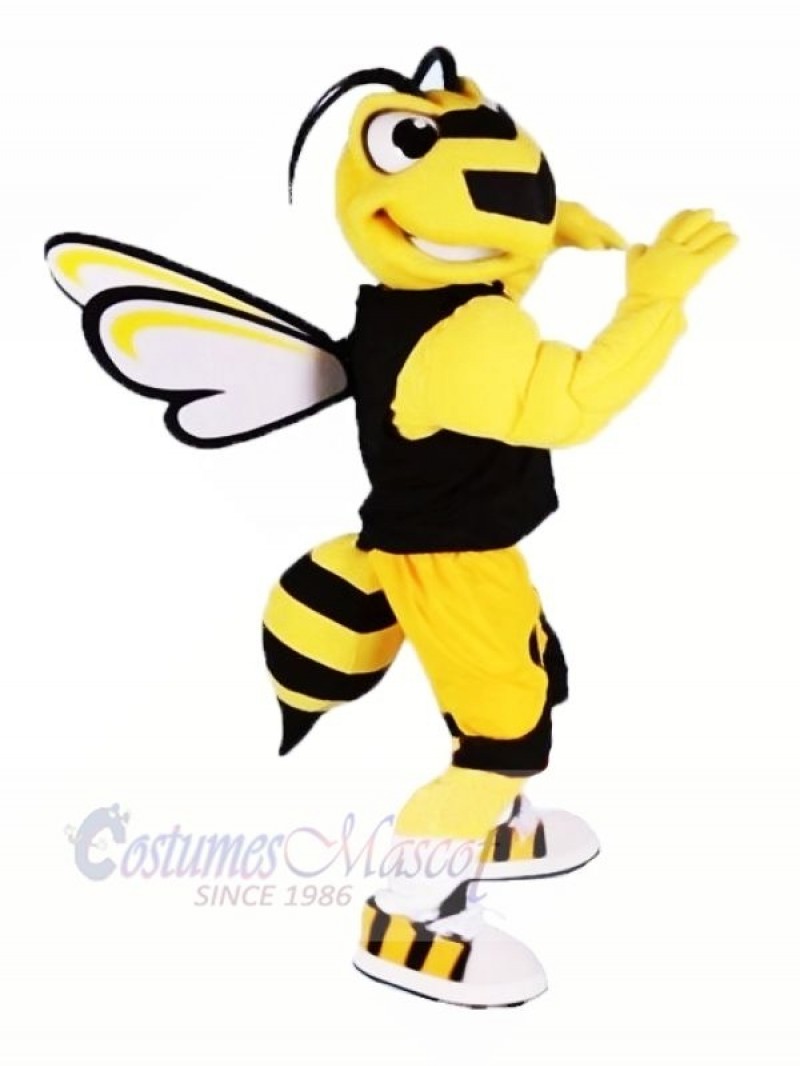 Cool Sport Bee Mascot Costumes Cartoon