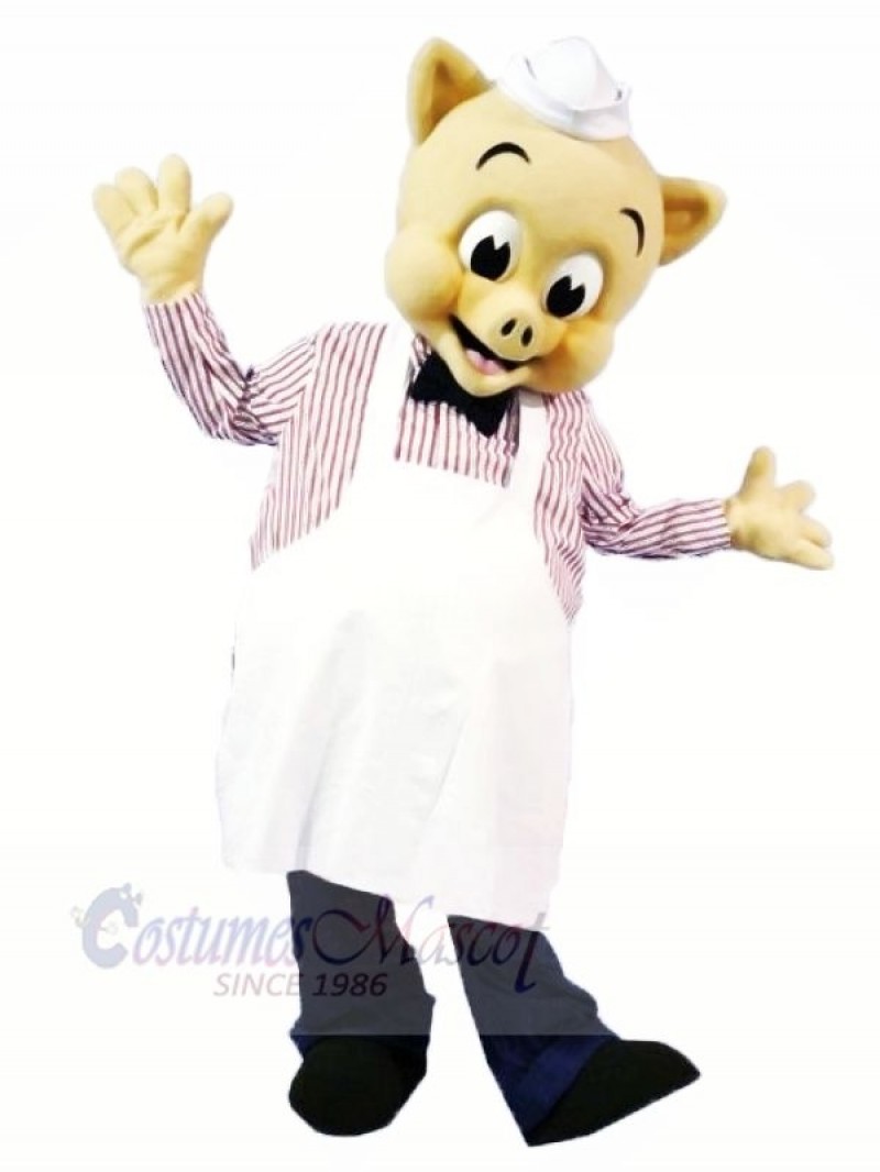 High Quality Chef Pig Mascot Costumes Cartoon	